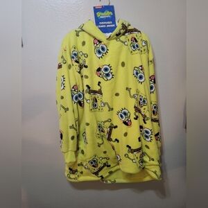 SpongeBob SquarePants Yellow Fleece Oversized LOUNGE Hoodie